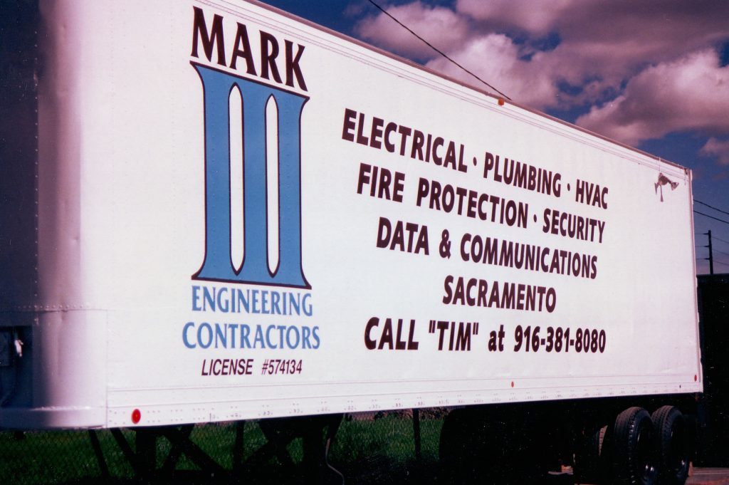 Historical photo of an old Mark III billboard.